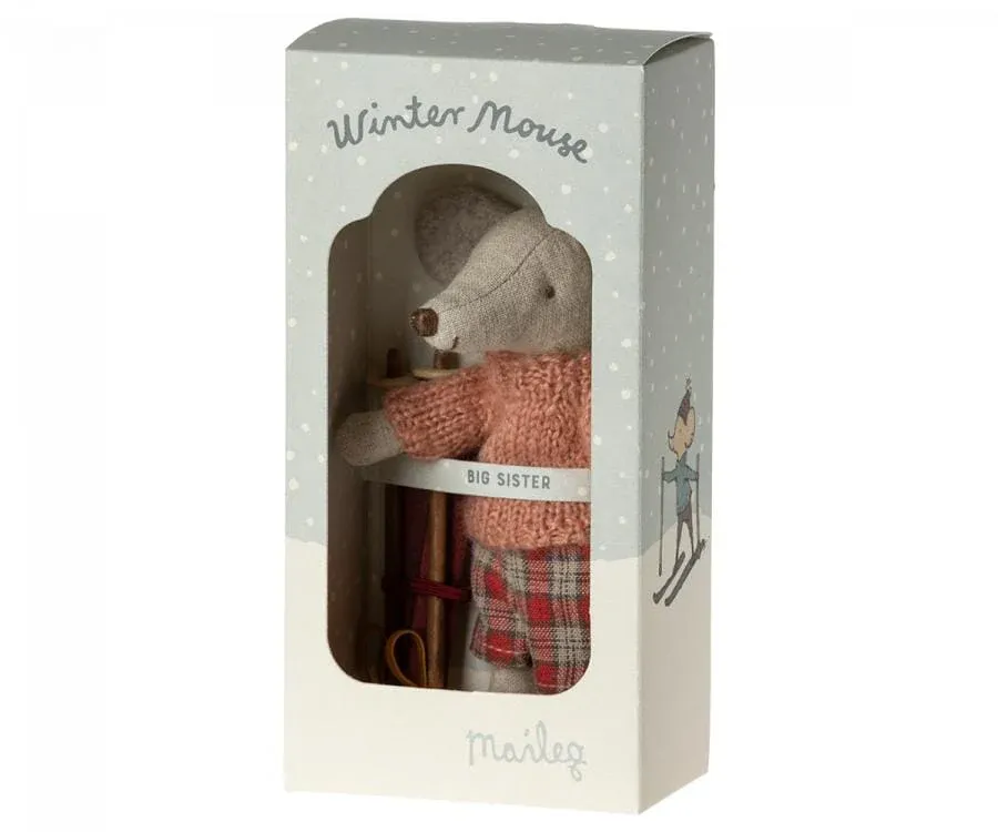 Souris d'hiver avec set de ski - Grande soeur - Maileg – Image 3