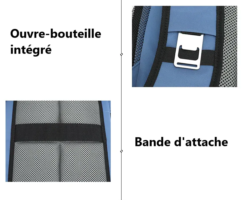 Sac Randonnée Isotherme Rouge – Image 6