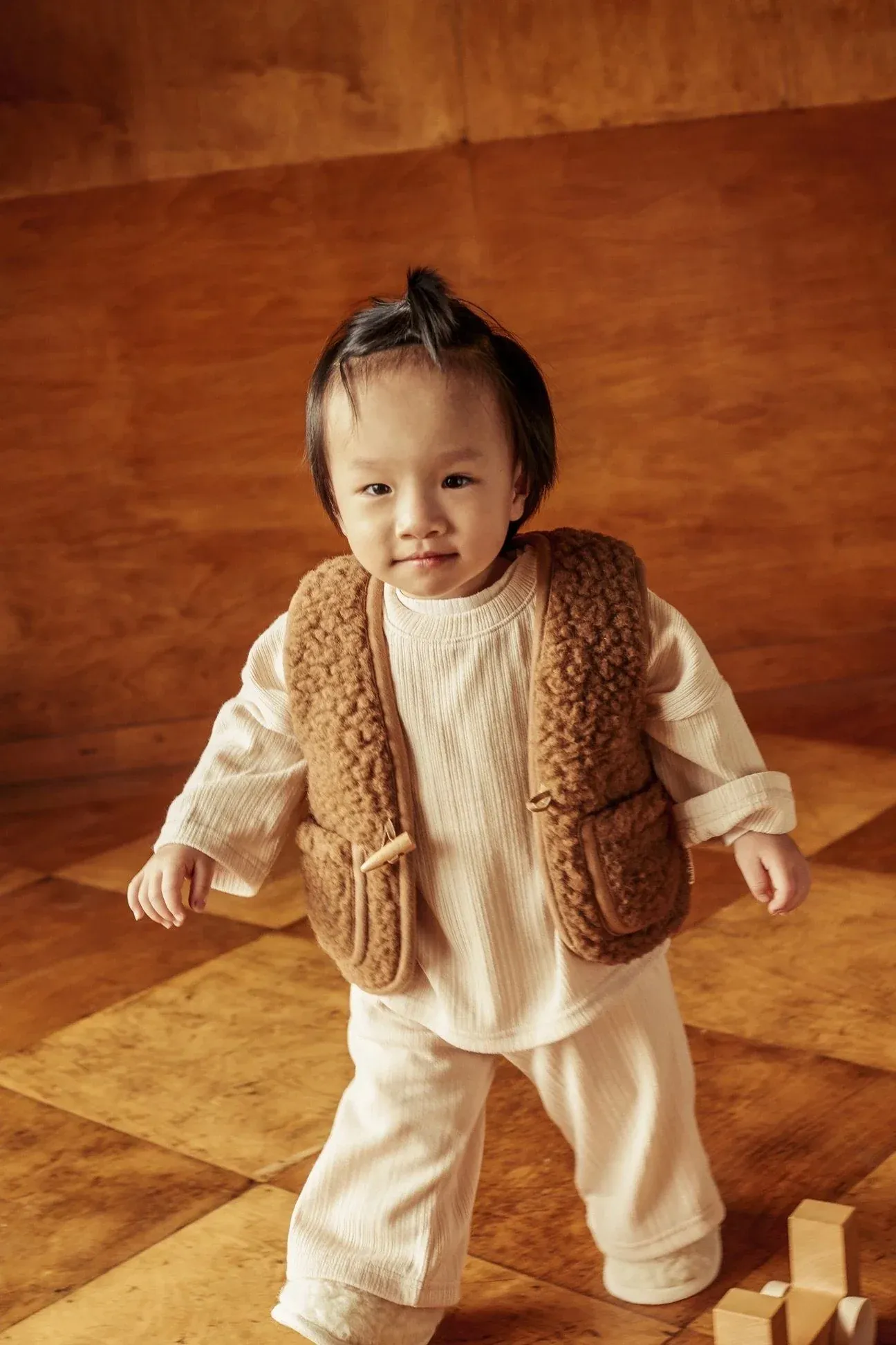 Laine mérinos snuggle vest - Bruno - BINIBAMBA – Image 2