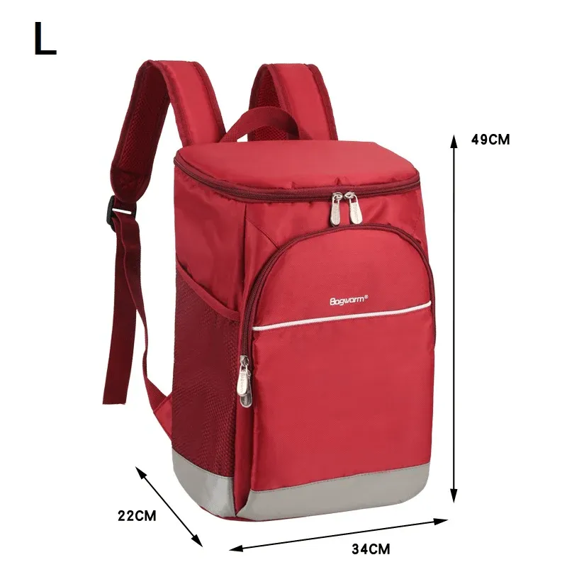 Sac à Dos Isotherme Thermos Rouge – Image 3