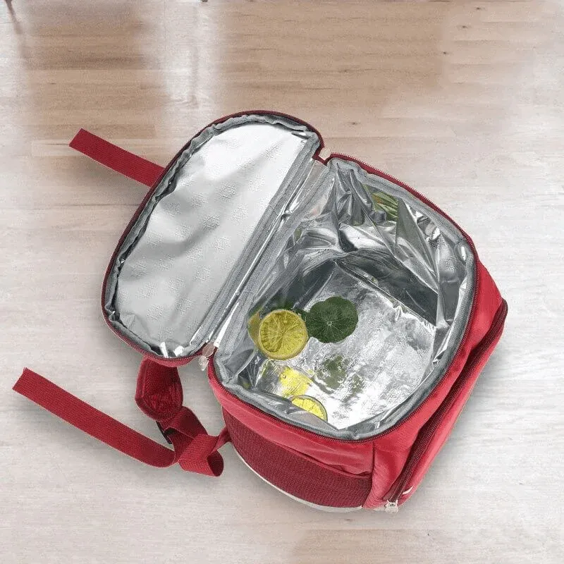 Sac à Dos Isotherme Thermos Rouge – Image 4